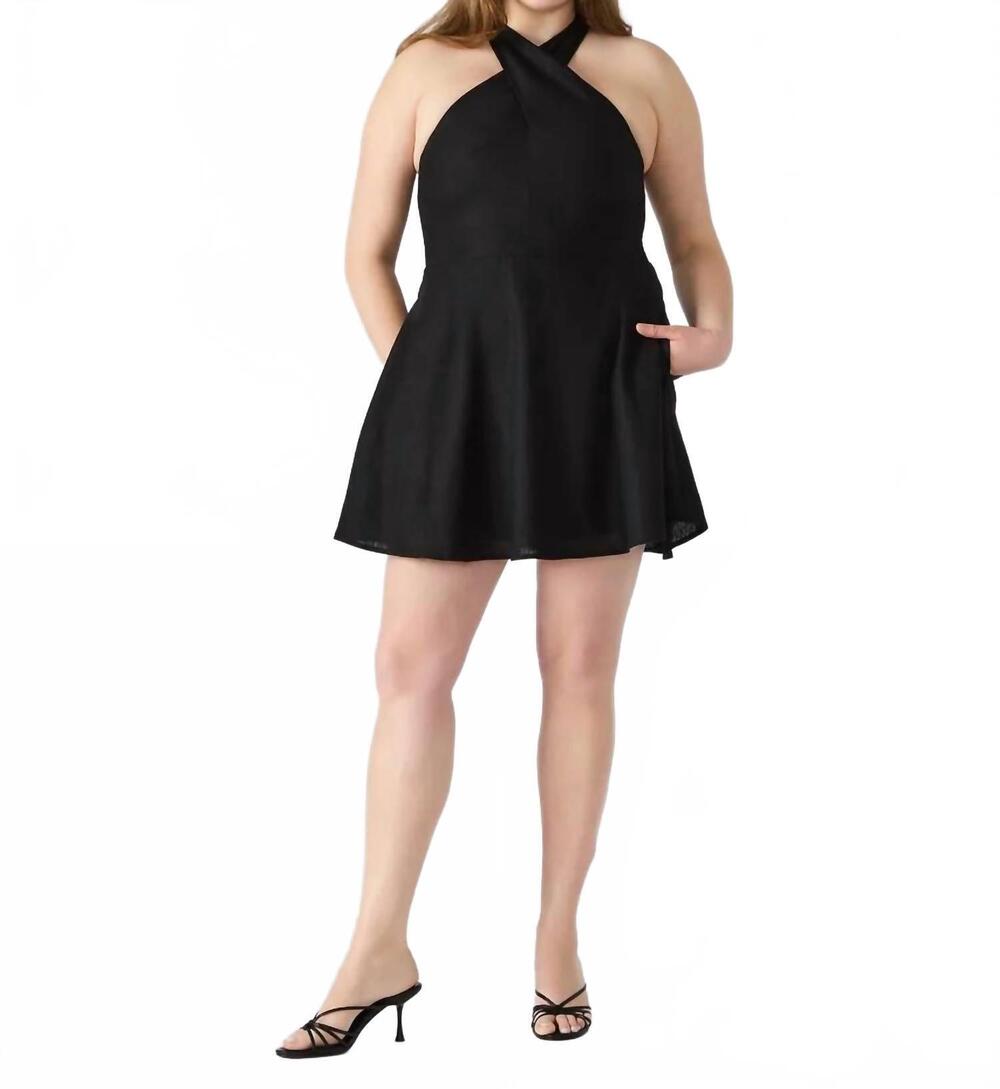 NEW STEVE MADDEN kosta mini dress in black
